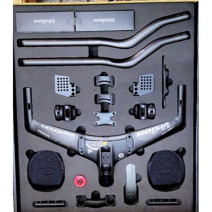 パーツ VISION METRON TFA AEROBAR Vision Metron TFA Aerobar with Snakebite Stem Time Trial Bar