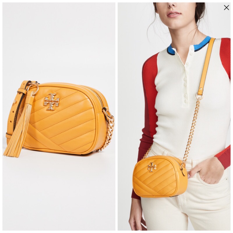 Tory burch chevron camera on sale bag