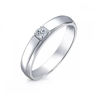 點睛品 PROMESSA 美好誓言 鑽石結婚戒指