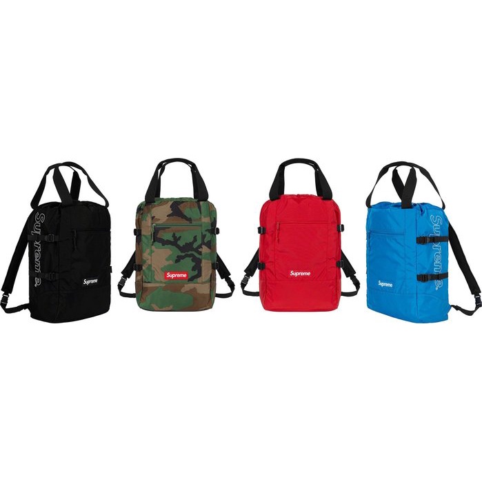 AirRoom 全新正品現貨2019SS Supreme Tote Backpack 後背包Logo | 蝦皮購物