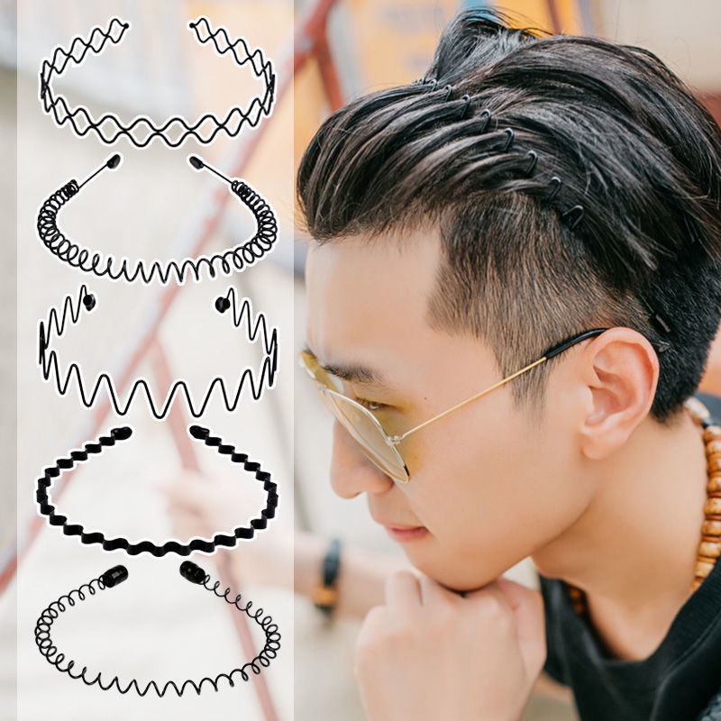 Men's hair bands, trendy men, invisible pressing hair back, 蝦皮購物