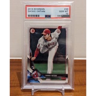 大谷翔平2021 topps now #910 領先全大聯盟的9.0 WAR值PSA10 球員卡