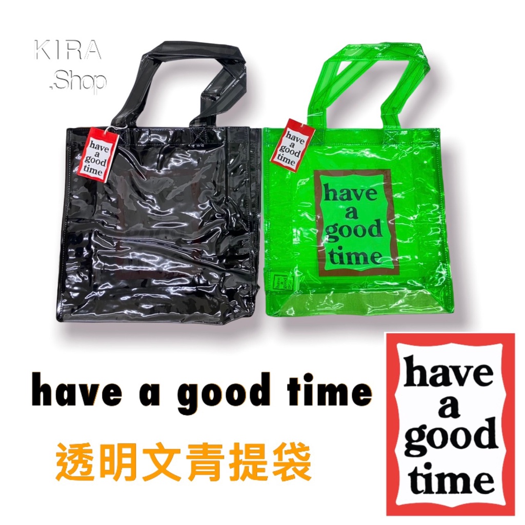 正韓- have a good time 透明包 文青提袋 購物袋 原廠正品 (現貨) | 蝦皮購物