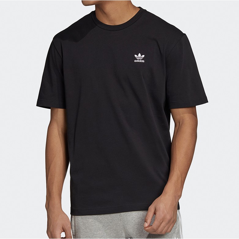 Adidas originals 愛迪達三葉草左胸電繡小Logo 背後大圖款短tee 【Nap