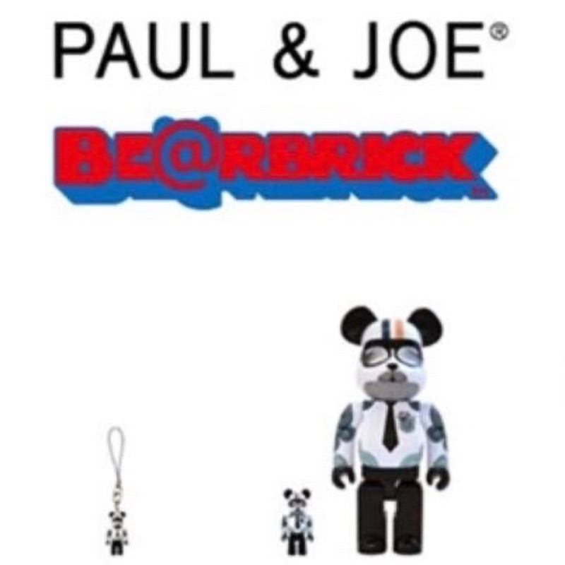 Bearbrick be@rbrick 時裝設計師墨鏡熊PAUL & JOE 400% 100% 吊飾吊卡50% | 蝦皮購物