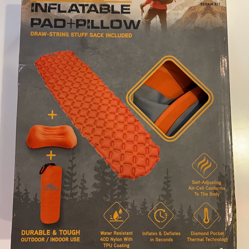 High sierra inflatable hotsell pad and pillow