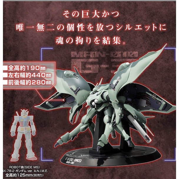 逆襲的哈囉=現貨日版ROBOT魂MAN-010 G-3 GEIST GRUPPE 近藤和久 逆襲的哈囉=現貨日版ROBOT魂MAN-010 G-3 GEIST GRUPPE 近藤和久