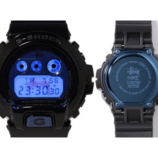 全新未使用STUSSY XXX G-Shock DW 6900 30th 電鍍黑x深藍限量聯名錶已