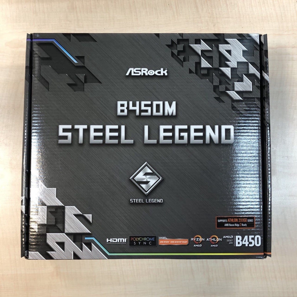 華擎 ASROCK B450M Steel Legend 主機板 全新現貨 蝦皮購物