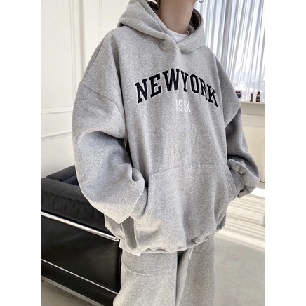 ASTRA] 🇰🇷HOLY IN CODE 刺繡NEW YORK 199X 素色帽Tee 安孝燮同
