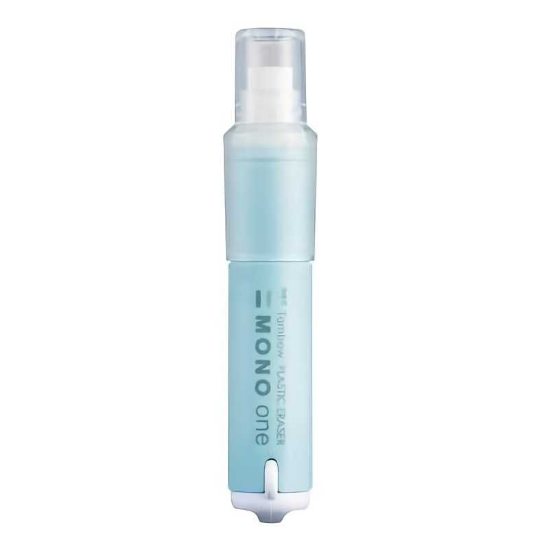Tombow Mono One Portamina Ricaricabile Con Gommina – Blu Trasparente, Punta Fine - 3