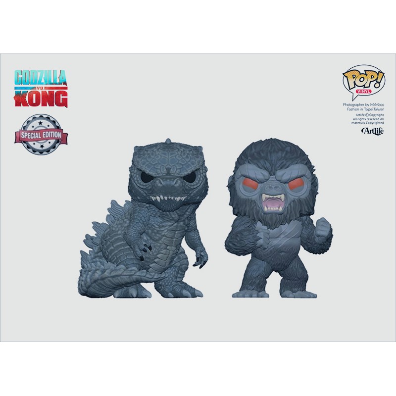 Artlife ㊁ FUNKO POP MOVIES GVK 2021 Godzilla Vs Kong 哥吉拉大戰