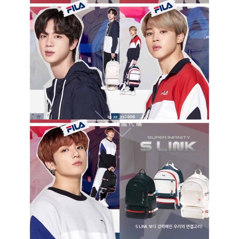 Fila mochilas bts hot sale