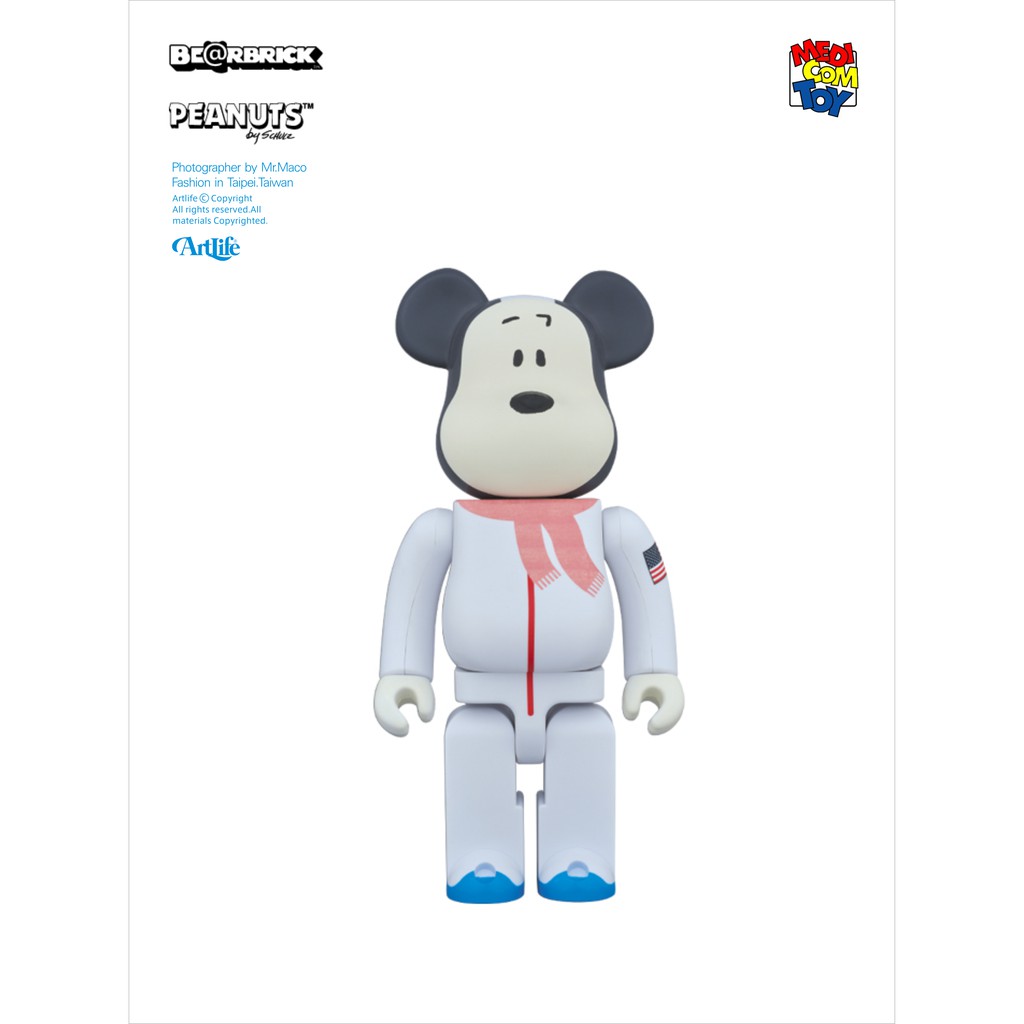 ArtLife @ MEDICOM BE@RBRICK SNOOPY 1000% スヌーピーを記念太空人史