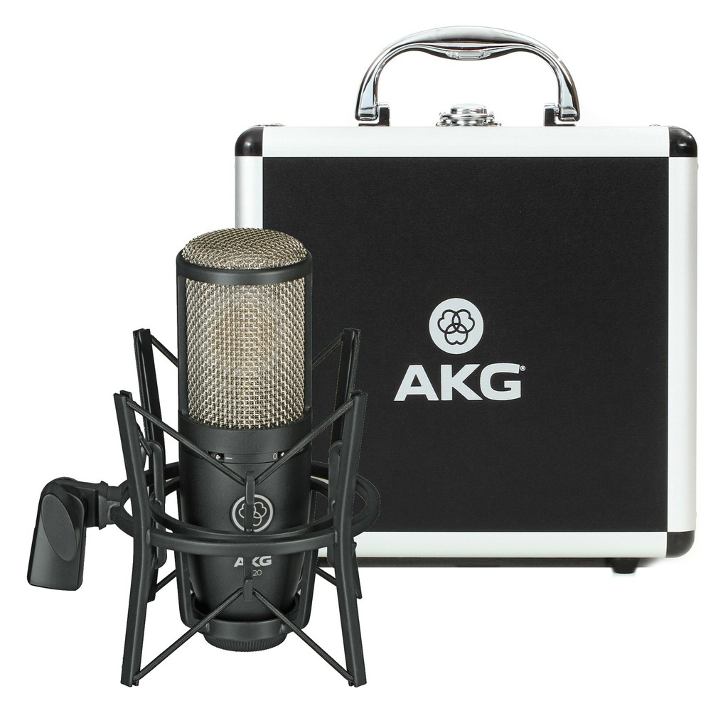 AKG P220 電容式麥克風一英吋大振膜收音人聲樂器鼓音箱錄音收音收納盒