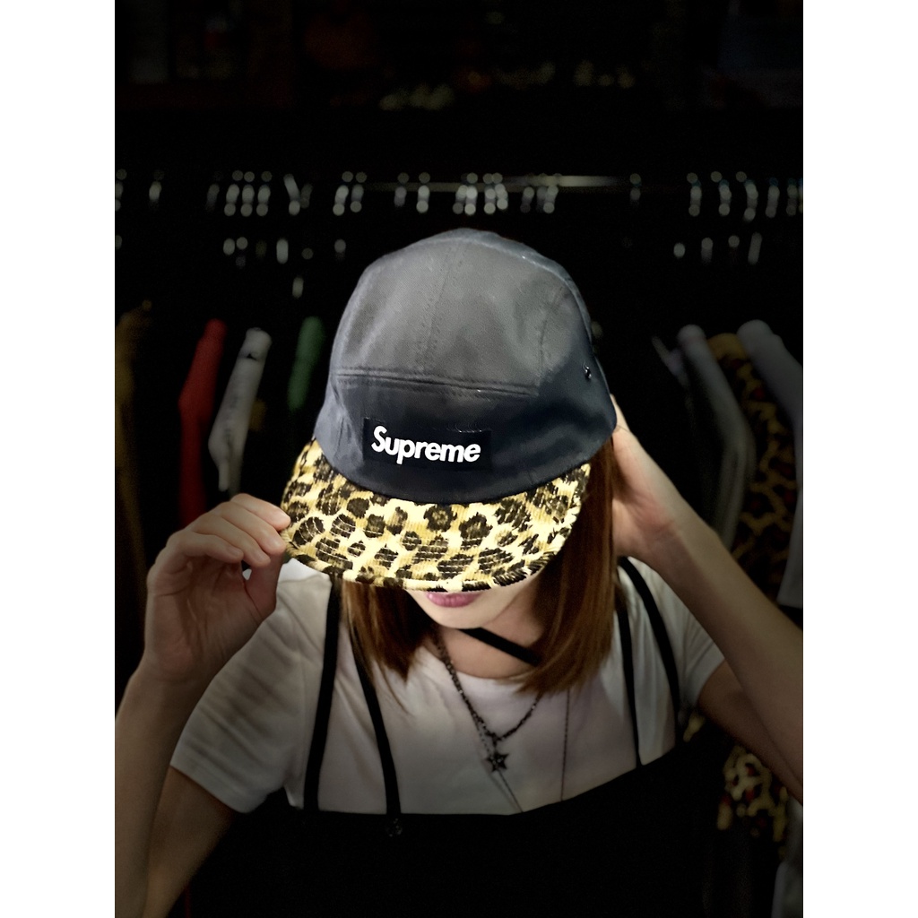 紐約范特西】現貨SUPREME Safari Leopard Camp Cap 豹紋五分帽FW11H27