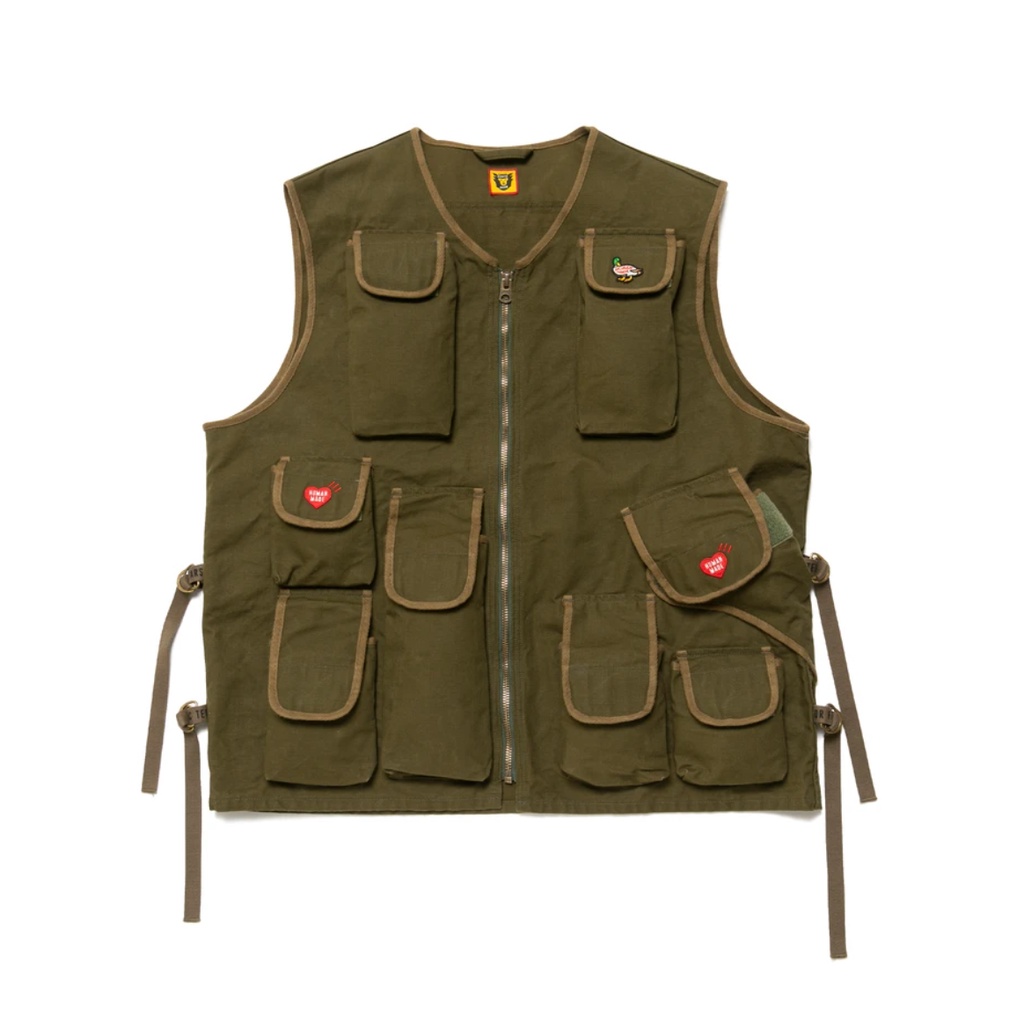 XL號 現貨 HUMAN MADE HUNTING VEST 背心 戰術背心 露營 鴨子 北極熊 KAWS