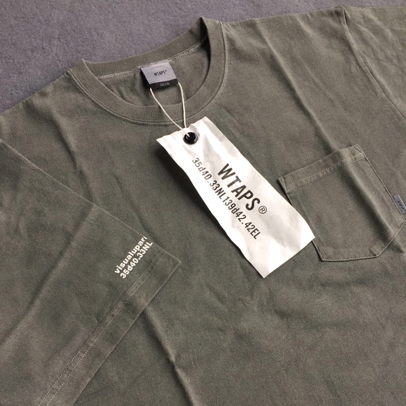 WTAPS 18ss BLANK SS GPS 01/TEE.COTTON.LOOPWHEEL 長踢軍綠M | 蝦皮購物