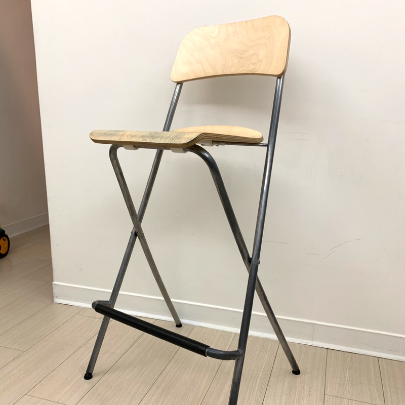 Ikea木頭高腳椅/工業風| 蝦皮購物