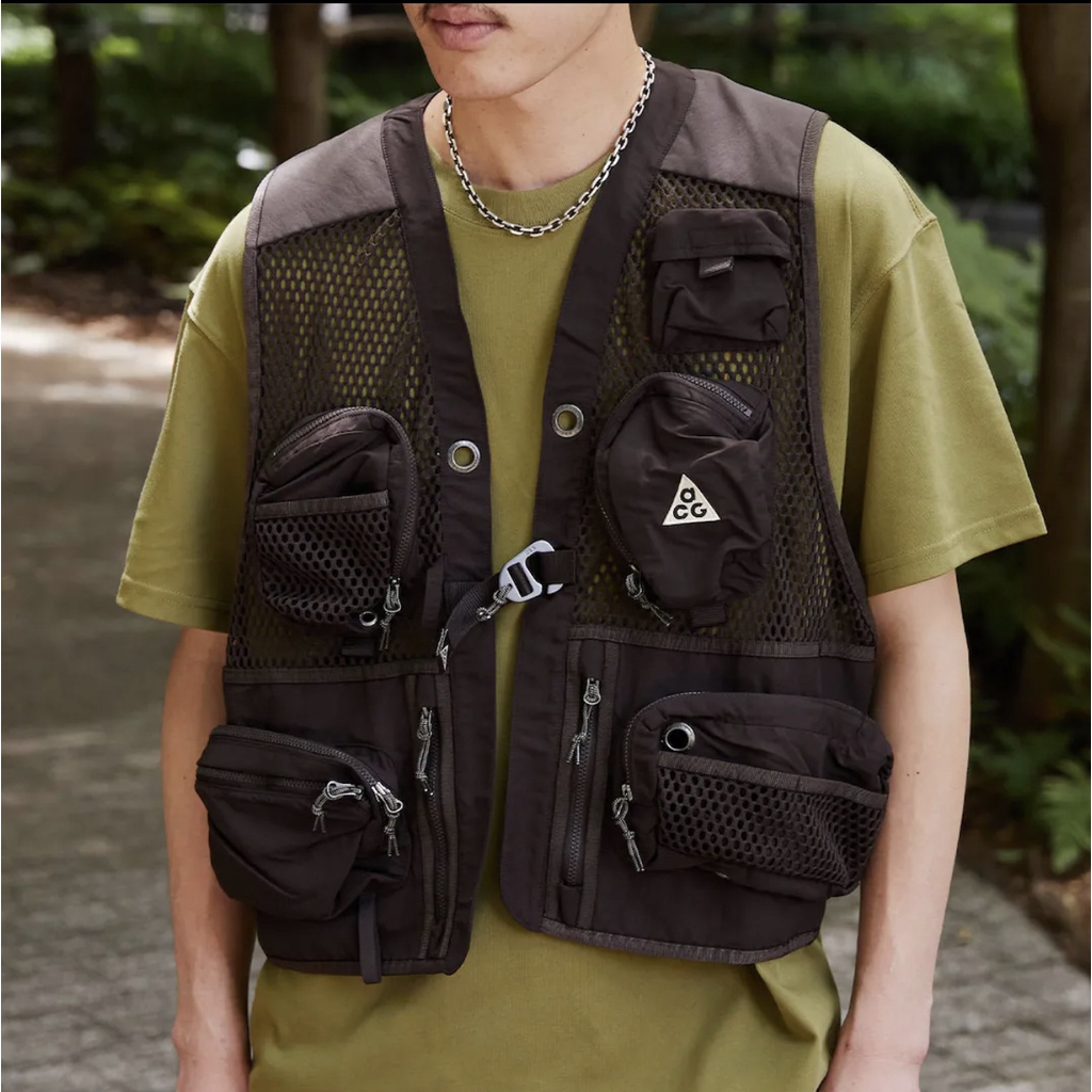 歐鉉]NIKE ACG BUTTLES VEST 穿帥的多口袋工裝背心男生DN3920-220