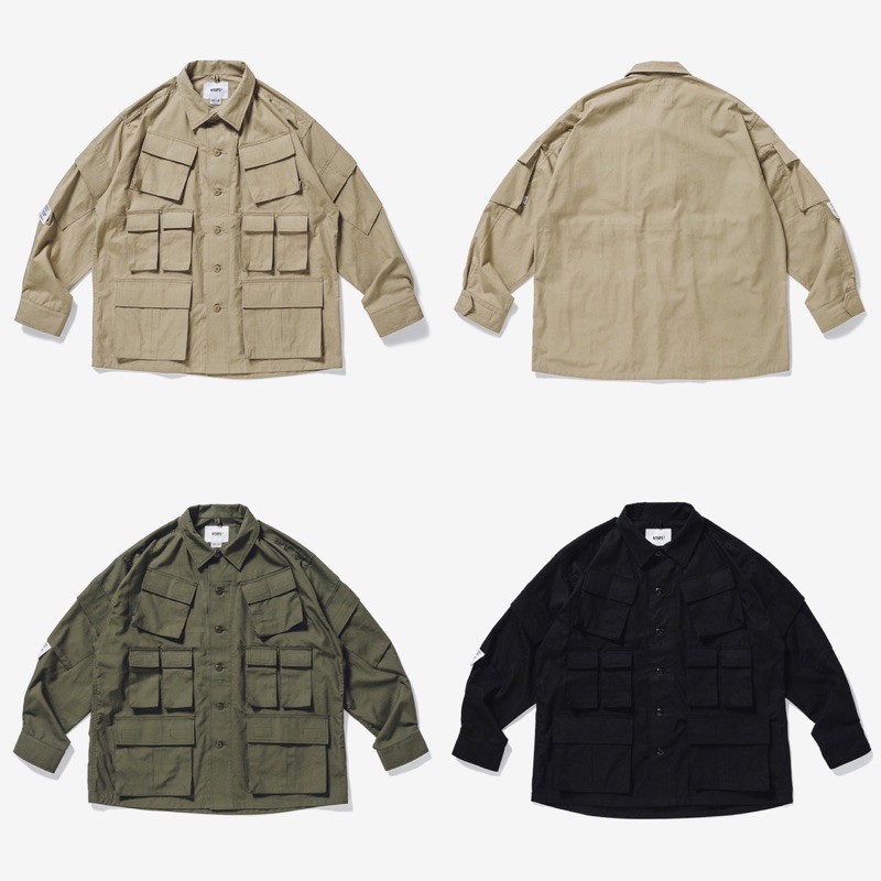 WTAPS 20AW MODULAR LS COTTON RIPSTOP