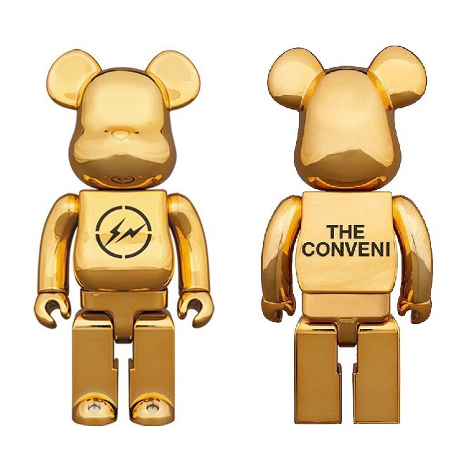 全新正品Bearbrick Fragment Design x The Conveni 400% 金藤原浩