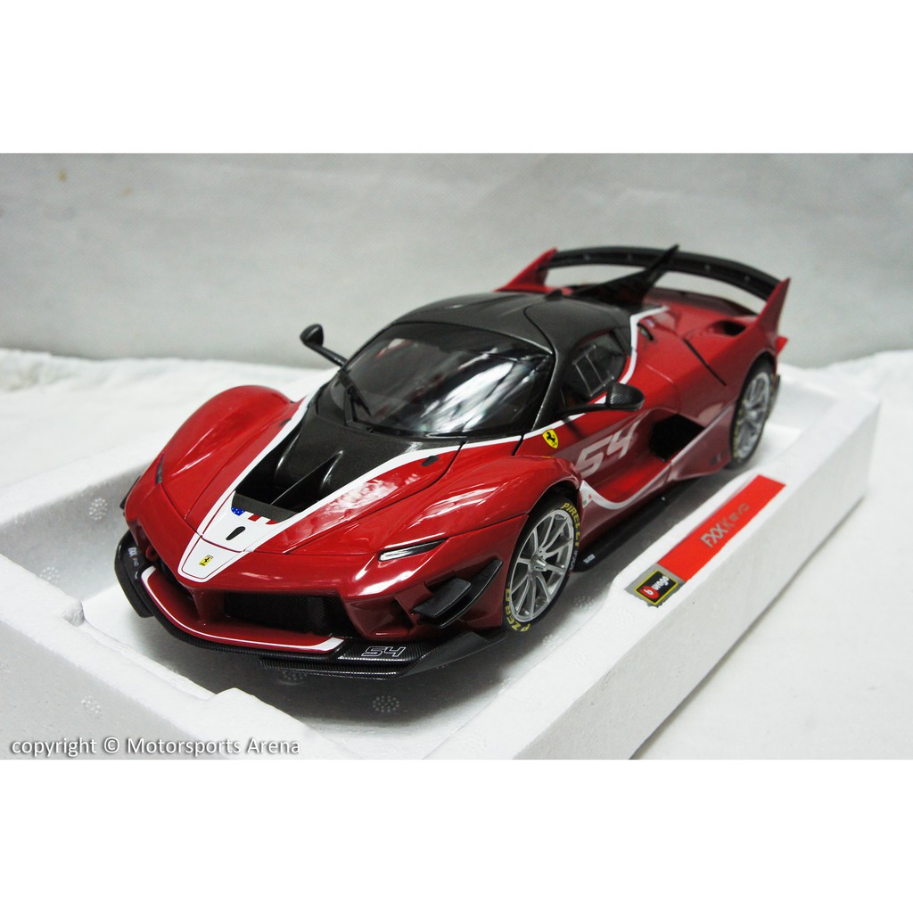 超值特價】高階版1:18 Bburago Ferrari FXX-K Evo No.54 2017 ※合金