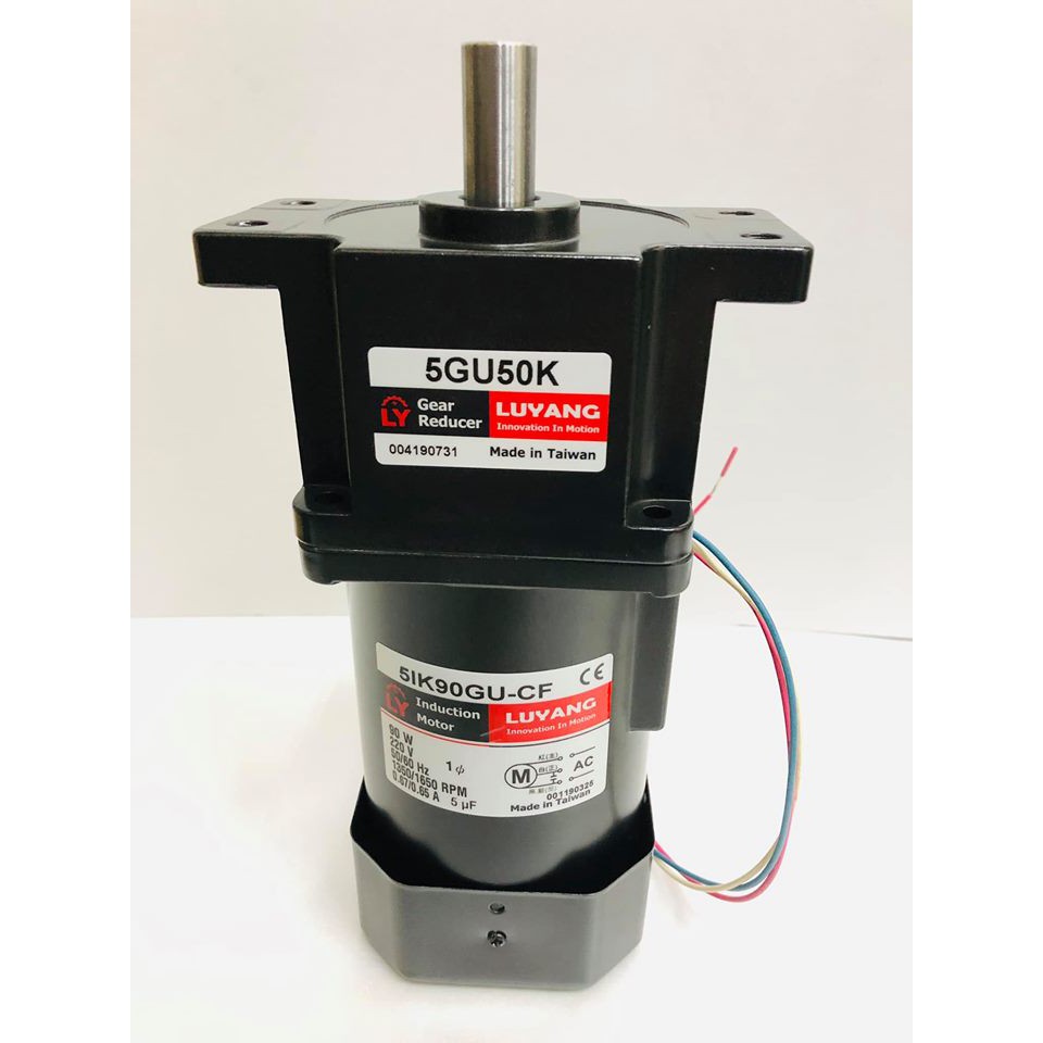 台製全新品 90w 單相220v 50-1(有耳機種) 傳動馬達-扭力馬達-減速馬達-小型減速馬達-單相馬達-齒輪馬達- | 蝦皮購物
