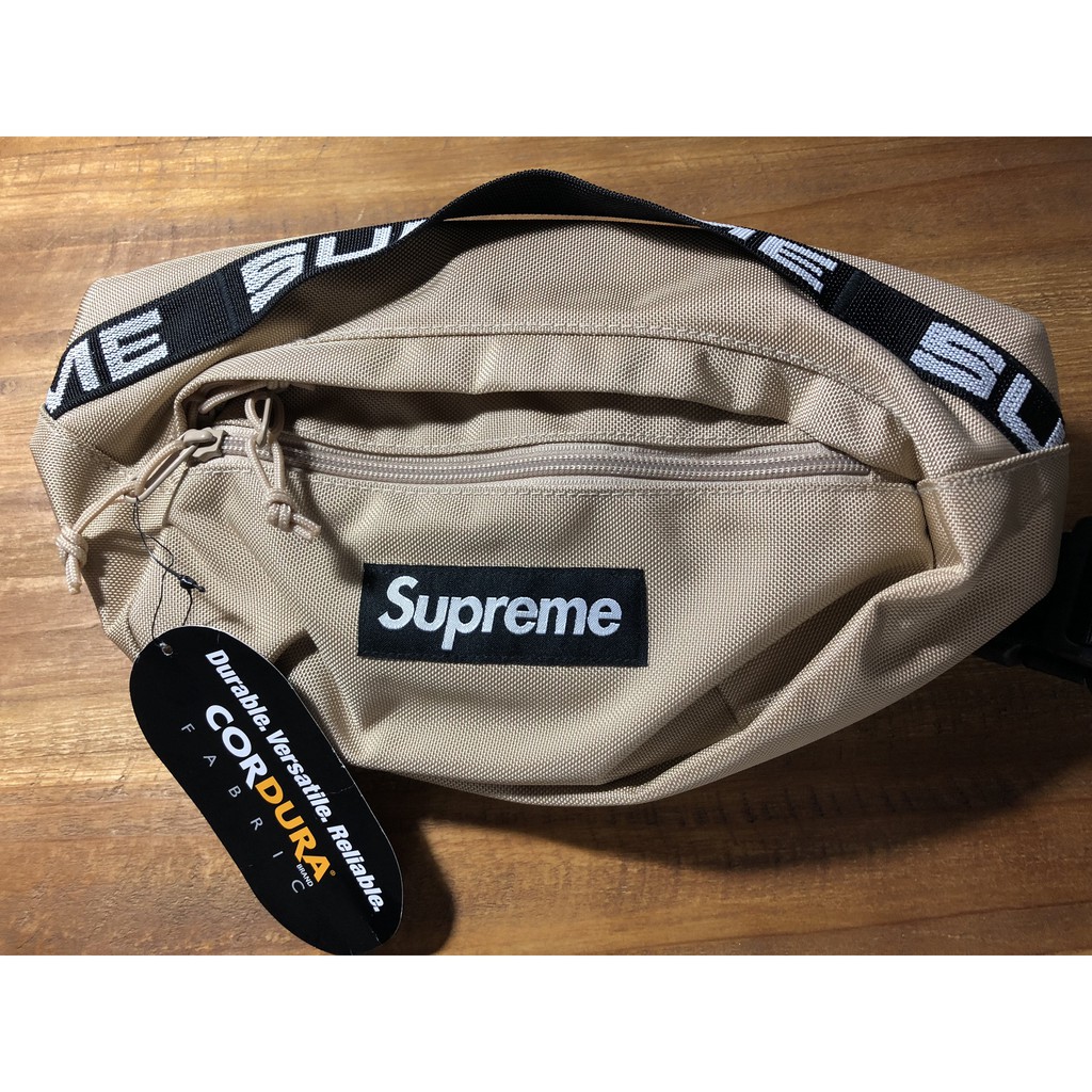 Supreme Waist Bag SS18 Tan 腰包卡其全新公司貨吊牌未拆| 蝦皮購物