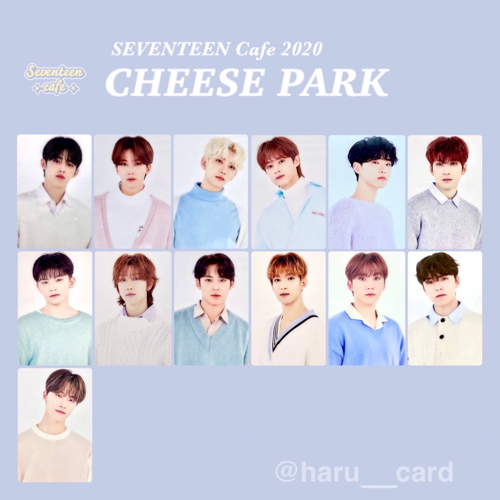 Seventeen cafe EC滿額卡 特典 日本限定 cheese park 2021 咖啡廳特典