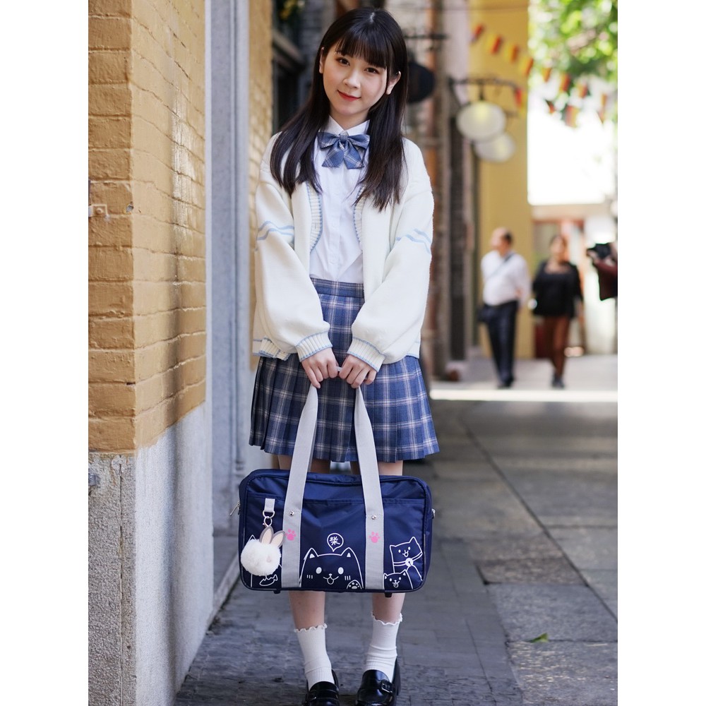 （满299发货）學園jk制服手提包日本二次元動漫印花單肩學生通勤牛津布斜挎書包 | 蝦皮購物