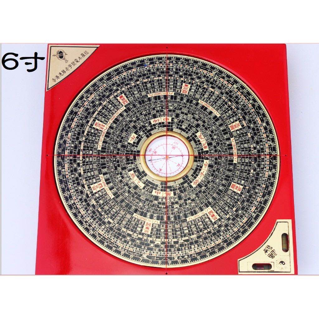 🔥現貨🔥羅經指南針風水羅盤銅板面木羅盤羅經儀綜合羅盤【開運堂