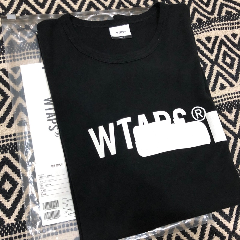 WTAPS 19aw SIDE EFFECT. DESIGN SS 01 /TEE. COTTON 黑L | 蝦皮購物