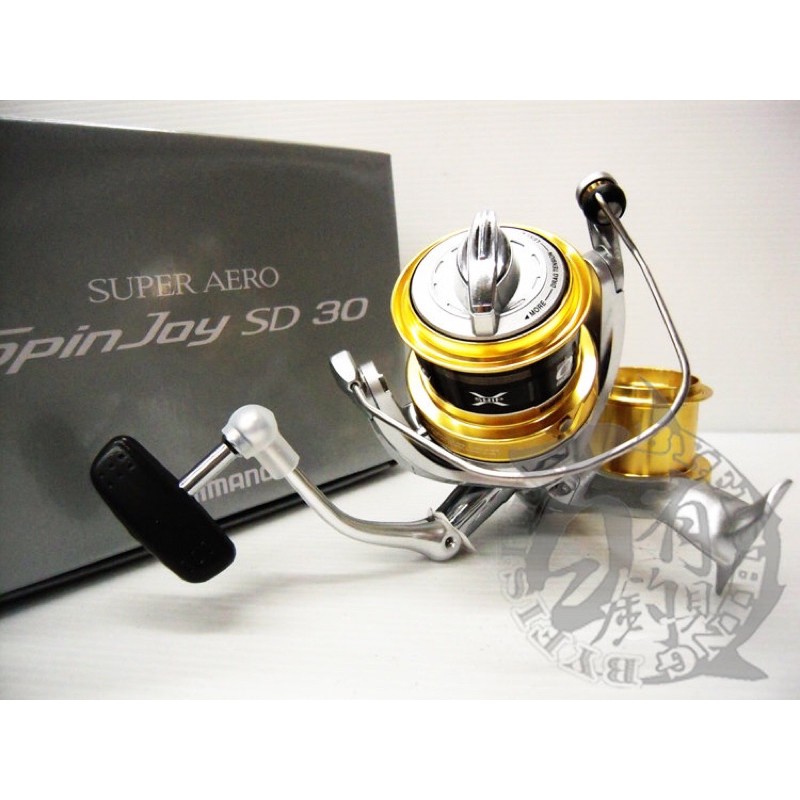 ◎百有釣具◎SHIMANO SUPER AERO SPIN JOY SD 30/35標準式樣遠投捲線器