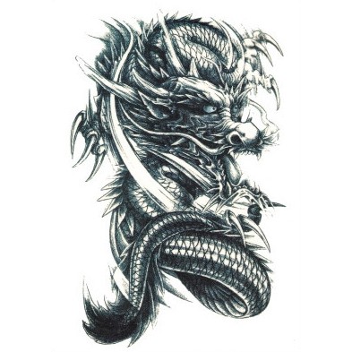 ☆潮品小舖☆ LC88 個性紋身貼紙 龍 中國龍 神龍 刺青貼 紋身貼 A061 | 蝦皮購物