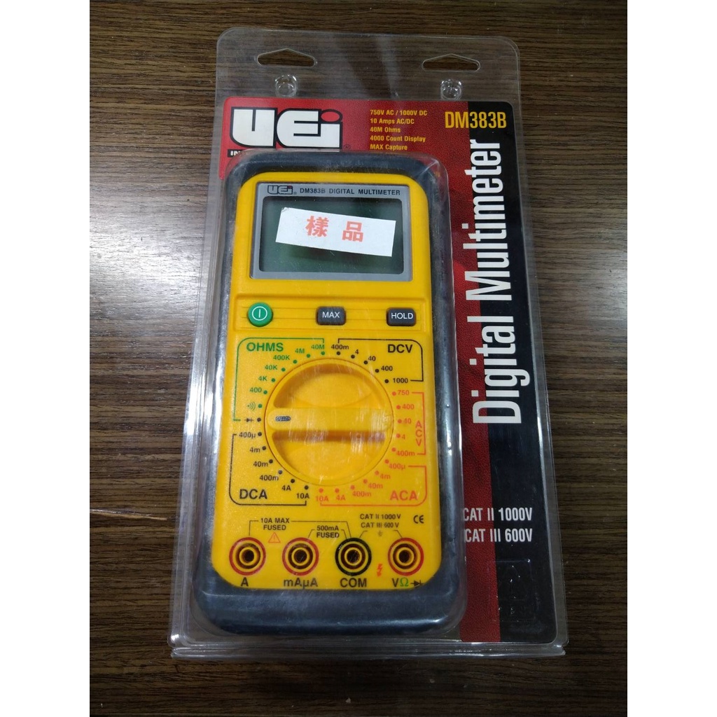 全新外銷機種樣品 UEI DM383B 數字伏特歐姆安培電容萬用表 蝦皮購物