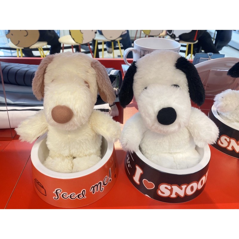 阿猴達可達 聯名限定門市款 PEANUTS 史努比 史奴比 SNOOPY PV絨玩偶娃娃 坐姿狗碗包裝 全新特價899元 | 蝦皮購物
