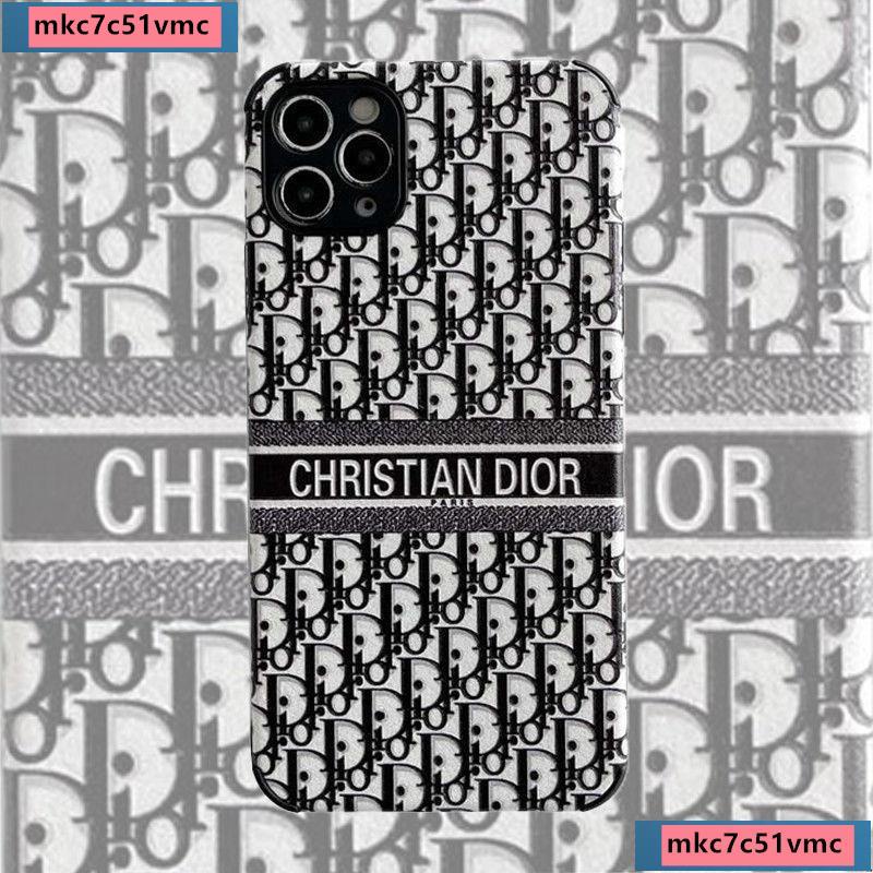 蝦皮熱銷】潮牌皮紋Dior字母適用iPhone12proMax蘋果11迪奧手機殼