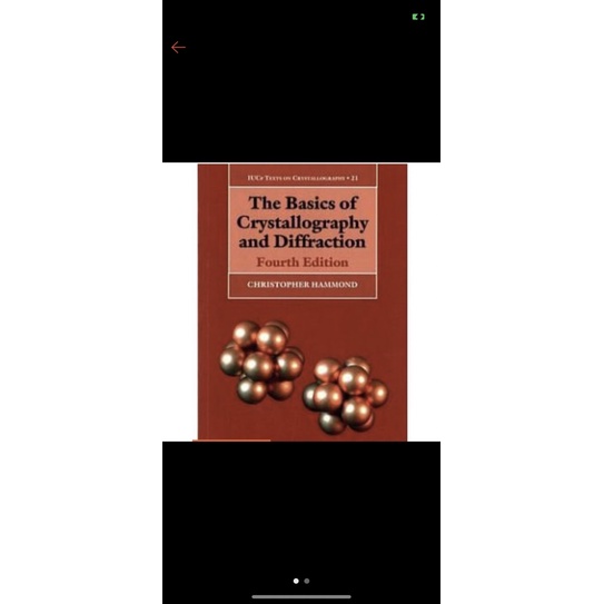 The basics of crystallography and diffraction 