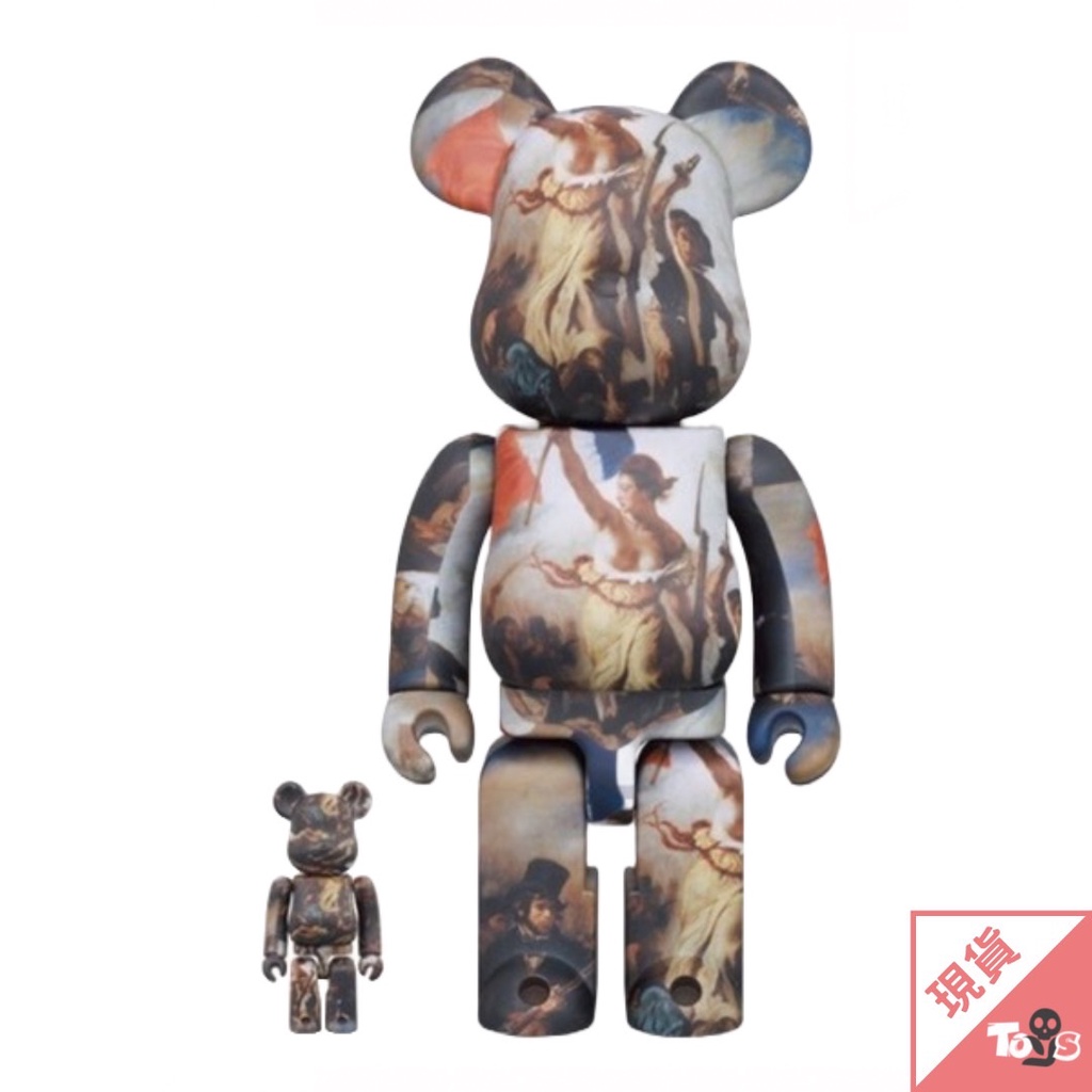 （現貨）BE@RBRICK 庫柏力克熊 自由領導人民 100％ & 400％正版 大娃 公仔 手辦 限量 玩具有毒 | 蝦皮購物
