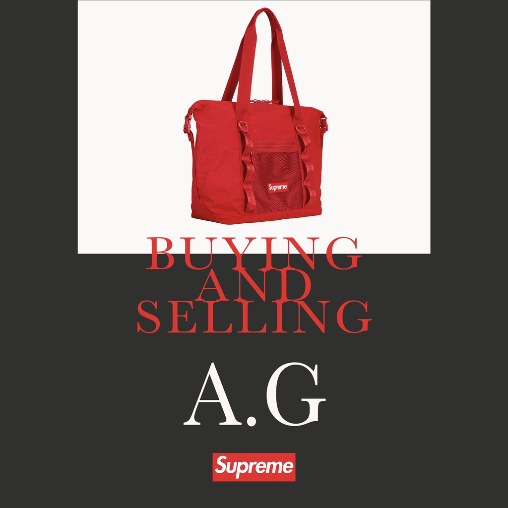 A.G代購》 洛杉磯購入20FW Week1 開季限定Supreme Zip Tote 托特包黑