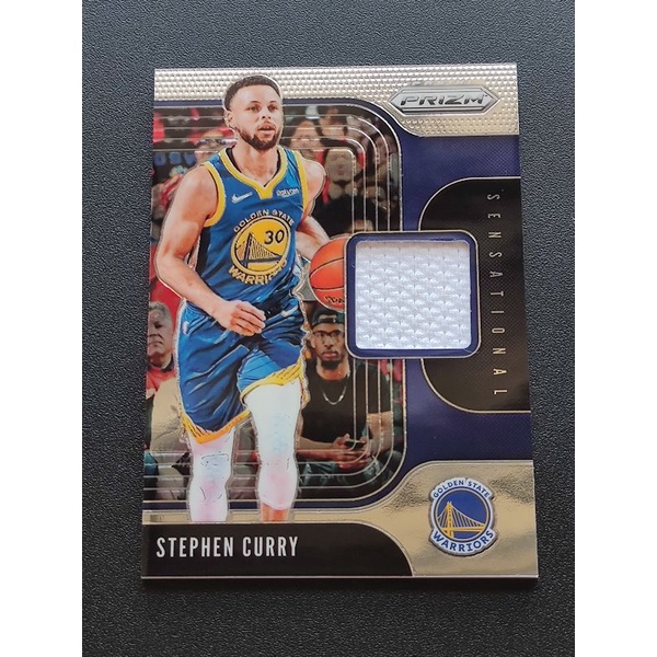 球衣卡柯瑞2019-20 Prizm Stephen Curry Game Used Jersey Patch