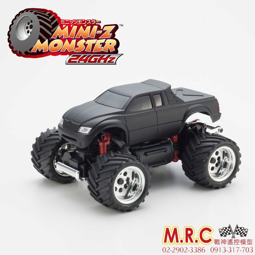 MRC戰神遙控(現貨) KYOSHO京商MINI-Z MONSTER 小大腳套裝車消光黑 