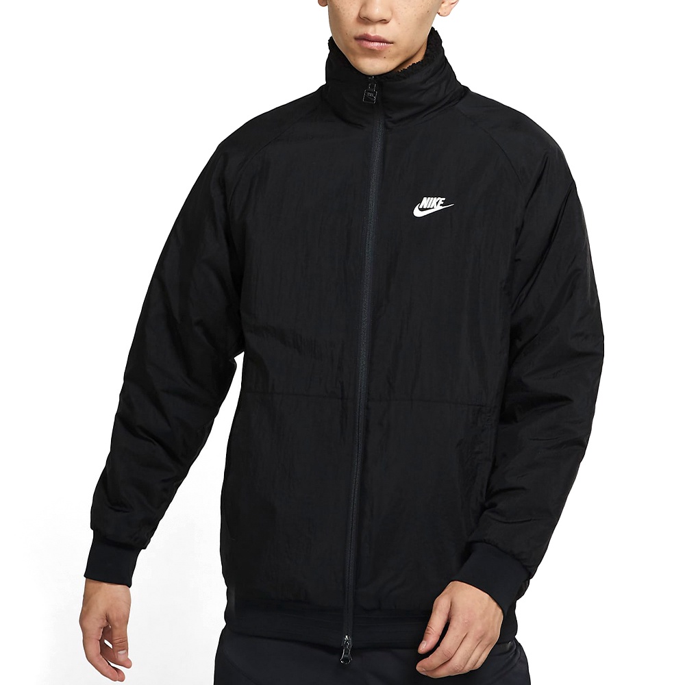 Nike AS M NSW VW SWSH Full Zip JKT 男黑粉絨毛休閒外套BQ6546-011