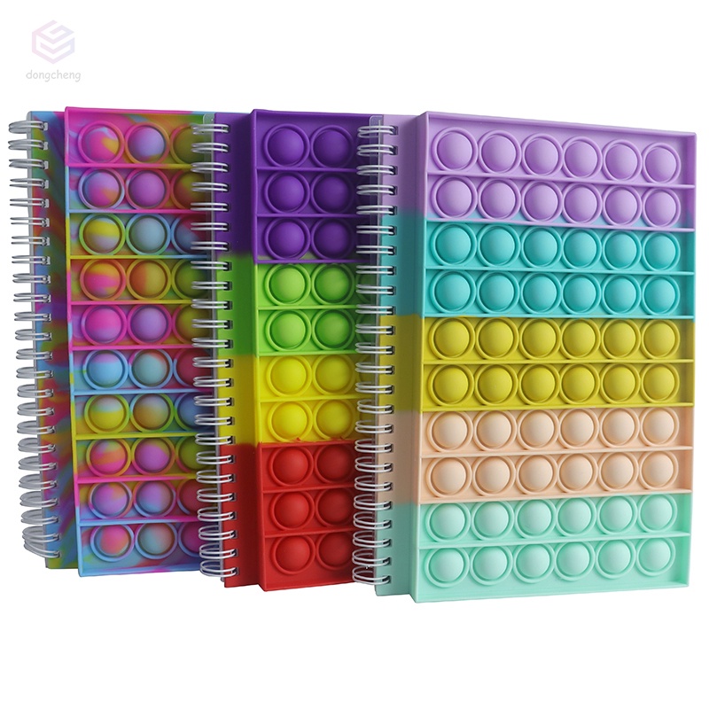 Pop it Fidget Toy Push Pop Bubble Notebook Push it Bubble 矽膠 | 蝦皮購物