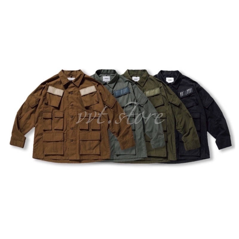 WTAPS 19AW MODULAR LS / SHIRT. COTTON. RIPSTOP 十袋襯衫 外套