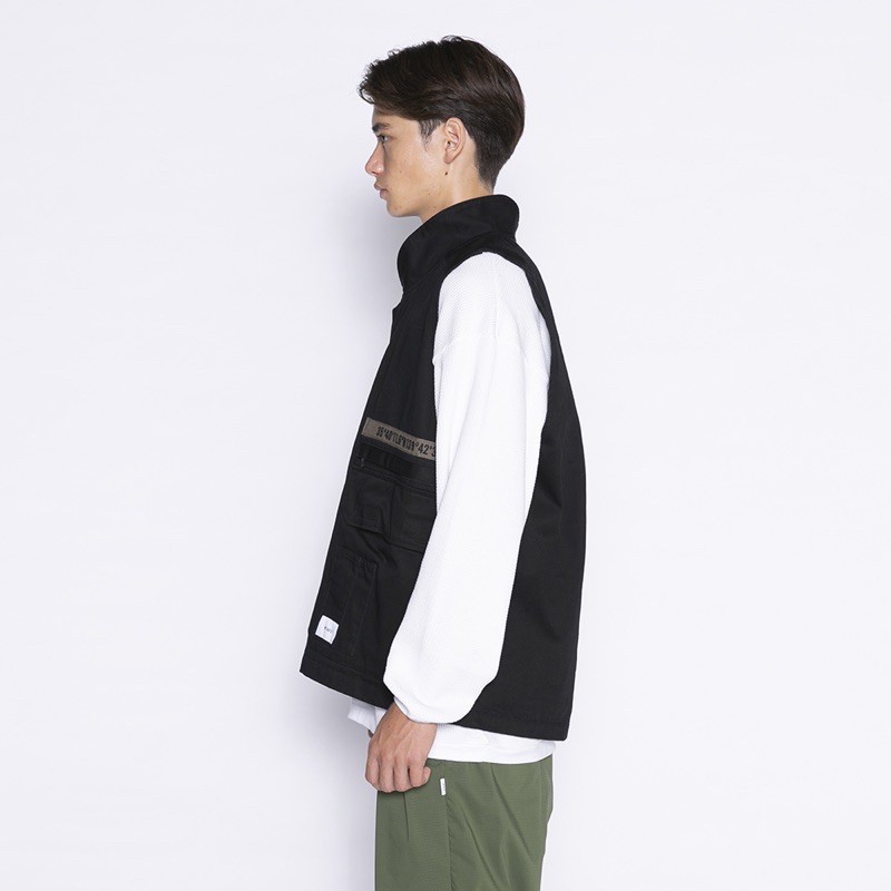 WEI】WTAPS 21SS REP / VEST / COTTON. TWILL 背心戰術背心馬甲背心黑