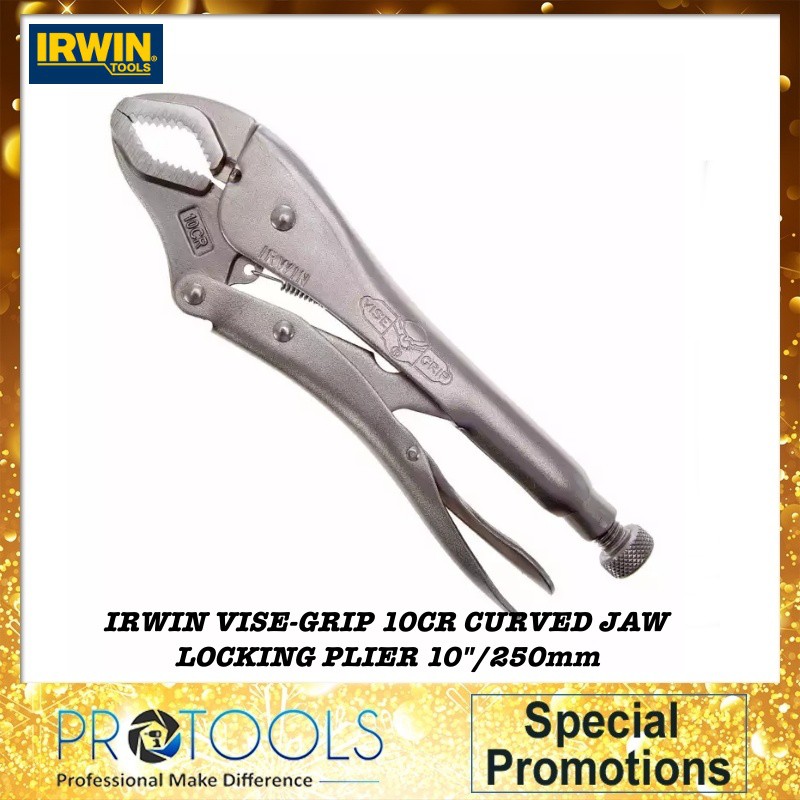 Irwin 10CR 10WR 10”/250mm 虎鉗夾曲線鉗口鎖定鉗 蝦皮購物