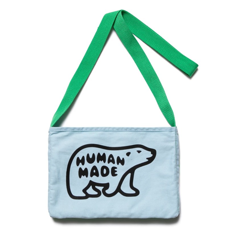 潮流本舖》HUMAN MADE 4WAY SHOULDER TOTE BAG 藍綠色北極熊鴨子側背包