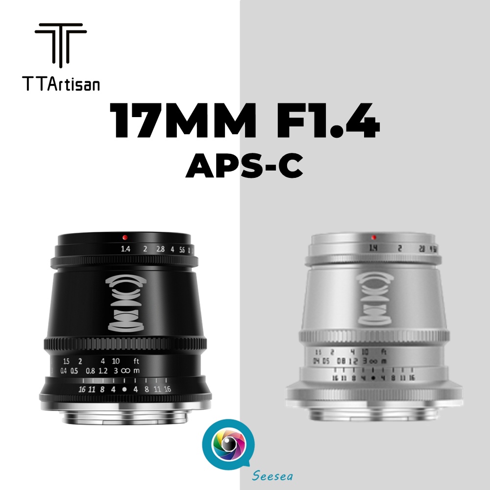 銘匠光學TTArtisan 17mm F1.4 微單鏡頭APS-C 超大光圈廣角定焦鏡頭人文 